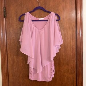 Two layered maternity blouse